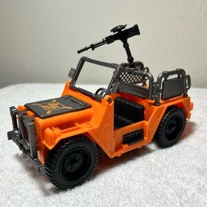 Orange Toy Jeep with Black Accents